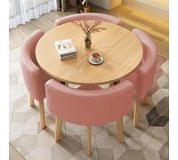 ZYSKABQ Mesa de Comedor de Cocina Moderna Juego para 4 con sillas pequeñas Mesa de Desayuno Redonda y Silla para Muebles Simples de Oficina o Sala de conferencias Octopus Feet