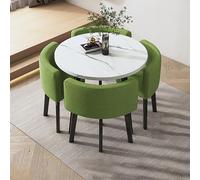ZYSKABQ Mesa de Comedor de Cocina Moderna Juego para 4 con sillas pequeñas Mesa de Desayuno Redonda y Silla para Muebles Simples de Oficina o Sala de conferencias Octopus Feet