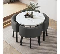 ZYSKABQ Mesa de Comedor de Cocina Moderna Juego para 4 con sillas pequeñas Mesa de Desayuno Redonda y Silla para Muebles Simples de Oficina o Sala de conferencias Octopus Feet