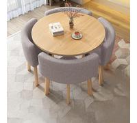 ZYSKABQ Mesa de Comedor de Cocina Moderna Juego para 4 con sillas pequeñas Mesa de Desayuno Redonda y Silla para Muebles Simples de Oficina o Sala de conferencias Octopus Feet