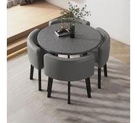 ZYSKABQ Mesa de Comedor de Cocina Moderna Juego para 4 con sillas pequeñas Mesa de Desayuno Redonda y Silla para Muebles Simples de Oficina o Sala de conferencias Octopus Feet