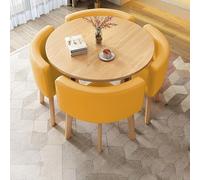 ZYSKABQ Mesa de Comedor de Cocina Moderna Juego para 4 con sillas pequeñas Mesa de Desayuno Redonda y Silla para Muebles Simples de Oficina o Sala de conferencias Octopus Feet
