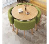 ZYSKABQ Mesa de Comedor de Cocina Moderna Juego para 4 con sillas pequeñas Mesa de Desayuno Redonda y Silla para Muebles Simples de Oficina o Sala de conferencias Octopus Feet
