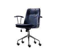 ZYSKABQ Moderno Escritorio de la Oficina de Cuero PU con Ruedas y Brazos Silla giratoria ergonómica Ajustable para una cómoda Oficina en el hogar y Conferencia (Blanco) Octopus Feet