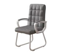 ZYSKABQ PU Cuero en la Mitad de la Espalda Silla de Oficina ergonómica para la recepción Que Espera Sala de reuniones Blanca Octopus Feet