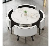 ZYSKABQ Silla de café de recepción de Mesa de reunión marrón Redonda para una pequeña negociación de Ventas de Espacio de oficinas y Tiendas. Octopus Feet