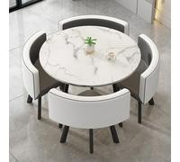 ZYSKABQ Silla de café de recepción de Mesa de reunión marrón Redonda para una pequeña negociación de Ventas de Espacio de oficinas y Tiendas. Octopus Feet