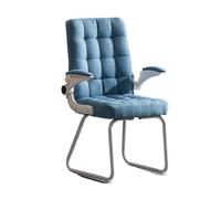 ZYSKABQ Silla de cojín de Tela de Oficina en el hogar Silla de Escritorio cómoda y Suave Base de Metal de Respaldo Medio sin Ruedas para Escritorio de computadora (Gris) Octopus Feet