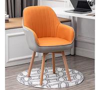 ZYSKABQ Silla de Comedor Giratoria de Madera de Mediados de Siglo con Asiento Tapizado Sillón Moderno y Cómodo para Tocador Terciopelo Rosa 16x16x34in Octopus Feet