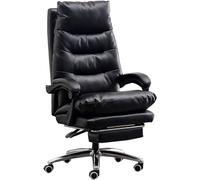 ZYSKABQ Silla de Escritorio de Oficina ejecutiva de Cuero Genuino de Lujo con Silla de tareas giratorias de la Espalda Alta retráctil para el diseño ergonómico y Comodidad Octopus Feet
