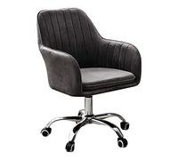 ZYSKABQ Silla de Escritorio giratoria ergonómica de Terciopelo con Respaldo Medio, Silla de Trabajo para Oficina en casa, Escritorio de Ordenador, Capacidad de Peso de 150kg Octopus Feet