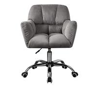 ZYSKABQ Silla de Escritorio giratoria ergonómica de Terciopelo Moderno con Altura Ajustable para el diseño de Lujo de luz en el hogar Octopus Feet