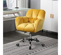 ZYSKABQ Silla de Escritorio giratoria ergonómica de Terciopelo Moderno con Altura Ajustable para el diseño de Lujo de luz en el hogar Octopus Feet