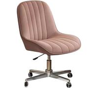 ZYSKABQ Silla de Escritorio Moderna de Tela de Terciopelo con Ruedas y función de Altura Ajustable, Ideal para Uso en Dormitorio u Oficina, Elegante diseño Cruzado (Gris Claro/a) Octopus Feet