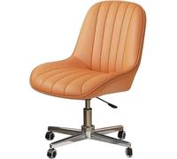 ZYSKABQ Silla de Escritorio Moderna de Tela de Terciopelo con Ruedas y función de Altura Ajustable, Ideal para Uso en Dormitorio u Oficina, Elegante diseño Cruzado (Gris Claro/a) Octopus Feet
