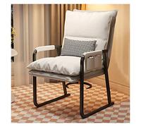 ZYSKABQ Silla de invitado de Oficina Moderna con Apoyo Lumbar y sillón de cojín de Asiento Engrosado para la Iglesia de la Escuela de Oficina recepción Blanca Octopus Feet