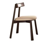 ZYSKABQ Silla de Madera Maciza con Respaldo Alto y Respaldo de Cuero Suave para Oficina en casa, Restaurante u Hotel, Color Negro Octopus Feet