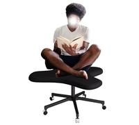 ZYSKABQ Silla de meditación Silla con Patas Cruzadas de Altura Ajustable para Yoga/meditación/computadora/hogar Taburete de Asiento de Cuero sintético versátil con Ruedas Octopus Feet