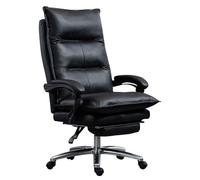 ZYSKABQ Silla de Oficina de Cuero Genuina ergonómica con sillón de computadora Ejecutivo reclinable retráctil para Comodidad y Soporte Silla de tareas de Jefe Giratorio de Espalda Alta Octopus Feet