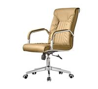 ZYSKABQ Silla de Oficina ejecutiva de Alto Respaldo con Silla de Escritorio ergonómico de Cuero PU de reposabrazos para la Oficina doméstica (Gris) Octopus Feet