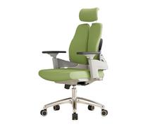 ZYSKABQ Silla de Oficina ejecutiva ergonómica Moderna con Respaldo Alto con Soporte Lumbar de reposabrazos Ajustable y Verde Headrest Octopus Feet