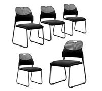 ZYSKABQ Silla de Oficina Moderna con Base de Trineo para Invitados Silla de Escritorio para Salas de Espera Casas y conferencias de 5 (Azul) Octopus Feet