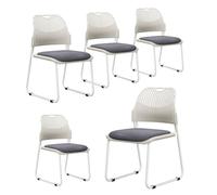 ZYSKABQ Silla de Oficina Moderna con Base de Trineo para Invitados Silla de Escritorio para Salas de Espera Casas y conferencias de 5 (Azul) Octopus Feet