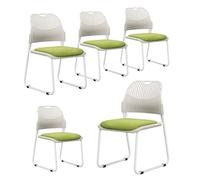 ZYSKABQ Silla de Oficina Moderna con Base de Trineo para Invitados Silla de Escritorio para Salas de Espera Casas y conferencias de 5 (Azul) Octopus Feet