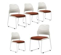 ZYSKABQ Silla de Oficina Moderna con Base de Trineo para Invitados Silla de Escritorio para Salas de Espera Casas y conferencias de 5 (Azul) Octopus Feet