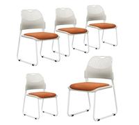 ZYSKABQ Silla de Oficina Moderna con Base de Trineo para Invitados Silla de Escritorio para Salas de Espera Casas y conferencias de 5 (Azul) Octopus Feet