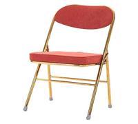 ZYSKABQ Silla de Oficina Plegable tapizada Moderna con Asiento de Tela de Pana Ideal para reuniones de Oficina de Dormitorio de Cocina cómoda y Elegante (tamaño Dorado b) Octopus Feet