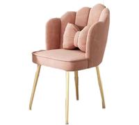 ZYSKABQ Silla de Oficina Rosa Moderna con Patas de Metal y Almohada, Elegante Silla de Escritorio para el hogar, Oficina, Dormitorio o Sala de Estar Octopus Feet