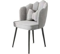 ZYSKABQ Silla de Oficina Rosa Moderna con Patas de Metal y Almohada, Elegante Silla de Escritorio para el hogar, Oficina, Dormitorio o Sala de Estar Octopus Feet