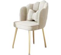 ZYSKABQ Silla de Oficina Rosa Moderna con Patas de Metal y Almohada, Elegante Silla de Escritorio para el hogar, Oficina, Dormitorio o Sala de Estar Octopus Feet