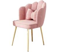 ZYSKABQ Silla de Oficina Rosa Moderna con Patas de Metal y Almohada, Elegante Silla de Escritorio para el hogar, Oficina, Dormitorio o Sala de Estar Octopus Feet