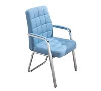 ZYSKABQ Silla de recepción de invitado de Tela ergonómica con reposabrazos para el Lobby de la Escuela de Oficina Uso Comercial (Azul) Octopus Feet