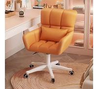 ZYSKABQ Silla de tocador de Terciopelo con Ruedas y Almohada para niñas y Mujeres Sillón Giratorio tapizado Lindo y Moderno para Dormitorio en Verde Oscuro Octopus Feet