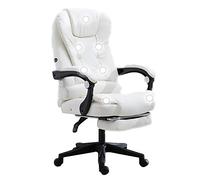 ZYSKABQ Silla ergonómica de Cuero para Juegos de Escritorio con reposapiés, Respaldo Alto de 7 Puntos, soporta hasta 330 Libras (marrón) Octopus Feet