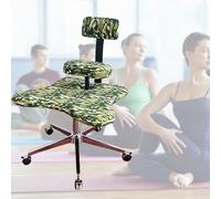 ZYSKABQ Silla ergonómica de Escritorio de Oficina con Soporte Lumbar/Altura Ajustable/5 Ruedas con Freno Asiento portátil de meditación de Yoga para prevenir jorobadas Silla Negra Octopus Feet