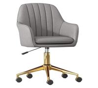 ZYSKABQ Silla ergonómica de Escritorio para computadora con Base Dorada, giratoria, con Brazos, para Dormitorio de niñas (Beige) Octopus Feet