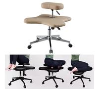 ZYSKABQ Silla ergonómica de meditación con Ruedas para el hogar y la Oficina Que Reduce la tensión en la Espalda y el Cuello Octopus Feet