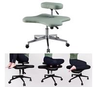 ZYSKABQ Silla ergonómica de meditación con Ruedas para el hogar y la Oficina Que Reduce la tensión en la Espalda y el Cuello Octopus Feet