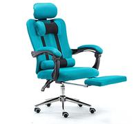 ZYSKABQ Silla ergonómica para Juegos Estilo Carrera con reposapiés con función reclinable de Malla Transpirable y Respaldo Alto Amarillo Octopus Feet