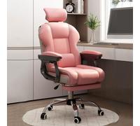 ZYSKABQ Silla ergonómica para Juegos giratoria con Altura Ajustable, reposabrazos y Ruedas, Silla ejecutiva de Cuero para Adultos con Respaldo y cojín de látex Octopus Feet