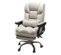 ZYSKABQ Silla ergonómica para Juegos para Adultos con Respaldo Alto, Silla de Escritorio de Oficina con Elevador Boss, sillón de Metal para Dormitorio o Sala de Estar, Gris A Octopus Feet