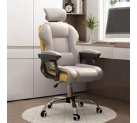 ZYSKABQ Silla giratoria Ajustable para Juegos con Respaldo de Cuero y cojín de látex Diseño ergonómico para Mayor Comodidad y Soporte Octopus Feet