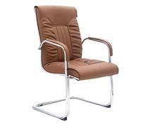 ZYSKABQ Silla invitada de Cuero ergonómica PU con reposabrazos para la Conferencia de vestíbulo de oficinas clínicas Grises Octopus Feet