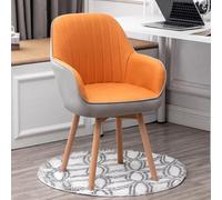 ZYSKABQ Sillón de Terciopelo Mid Century para tocador, cómoda Silla tapizada con Base giratoria de Madera, Bonito diseño Moderno (Azul) Octopus Feet