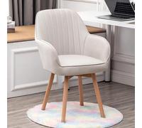 ZYSKABQ Sillón de Terciopelo Mid Century para tocador, cómoda Silla tapizada con Base giratoria de Madera, Bonito diseño Moderno (Azul) Octopus Feet