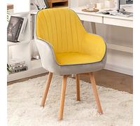 ZYSKABQ Sillón de Terciopelo Mid Century para Tocador Silla de Comedor Giratoria de Madera con Cómodo Asiento Tapizado Diseño Moderno y Lindo Rosa 41x41x87cm Octopus Feet